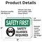 Signmission 3.5 in Height, 5 in Width, Vinyl Decal, Rectangle OS-2PACK-SF-D-35-L-10935 - alternate 2